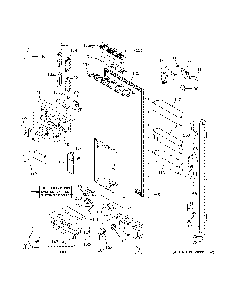 Dispenser door Diagram and Parts List for CFE28TP4MEW2  General Electric Refrigerator