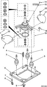 Part Location Diagram of WH16X509 GE BRACKET SPRG