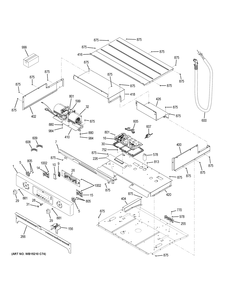 CONTROL PANEL Diagram and Parts List for CT9070SH2SS  General Electric Wall Oven