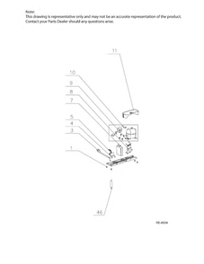 Part Location Diagram of WG03L06962 GE BOTTOM HINGE Assembly