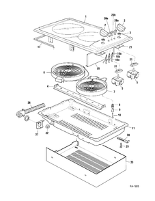 BUILT IN CERAMIC COOKTOP Diagram and Parts List for CCTE12K1SS  General Electric Range