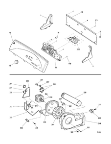 CONTROLS-DRIVE Diagram and Parts List for GTMS570ED0WW  General Electric Dryer