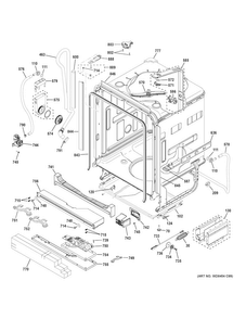 Part Location Diagram of WD01X20593 GE FRICTION WASHER