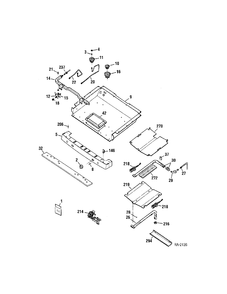 GAS PARTS Diagram and Parts List for JGBP35SEL1SS  General Electric Range