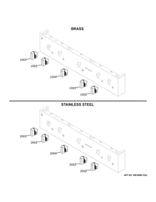 Part Location Diagram of WB03X39572 GE BRASS KNOB MULTI RNING