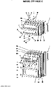 Doors Diagram and Parts List for CTF14CGC  Hotpoint Refrigerator