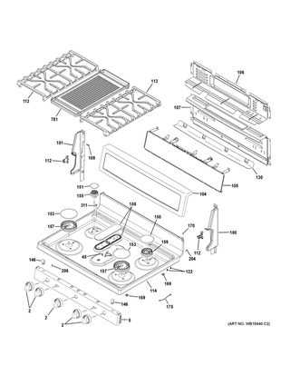Part Location Diagram of WB03X29785 GE KNOB Assembly