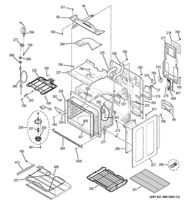 Body Parts Diagram and Parts List for PS920SF2SS  General Electric Range
