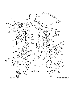 Cabinet And Top Panel Diagram and Parts List for GFD85ESPN1RS  General Electric Dryer