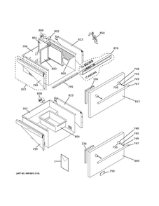 Doors And Controls Diagram and Parts List for ZIDS240WBSS  General Electric Refrigerator