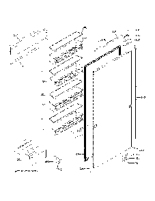 Door Diagram and Parts List for ZIR361NPRAII  General Electric Refrigerator