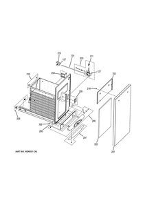 Container Parts Diagram and Parts List for UCG1680LSS  General Electric Trash Compactor