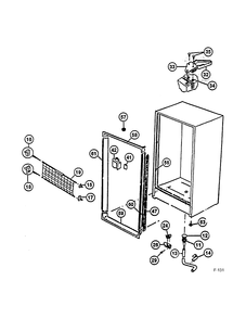 FREEZER Diagram and Parts List for 86150-1  General Electric Freezer