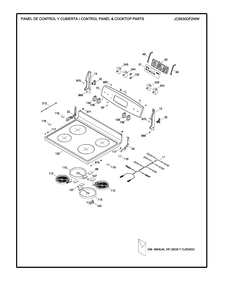 Part Location Diagram of WS01F01697 GE LAMP PILOT - WB25K10002