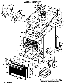 Part Location Diagram of WB9X5100 GE DISCONTINUED