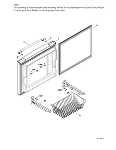 FZ DOOR Diagram and Parts List for PNQ22LMHBFES  General Electric Refrigerator