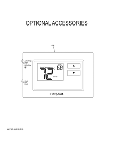 Optional Accessories Diagram and Parts List for AH11H12E3BK2  General Electric Air Conditioner