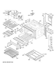 Part Location Diagram of WB34X33892 GE BRACKET LOWER RIGHT HINGE