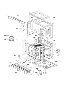 Oven Cavity Parts Diagram and Parts List for PSB9120SV1SS  General Electric Wall Oven