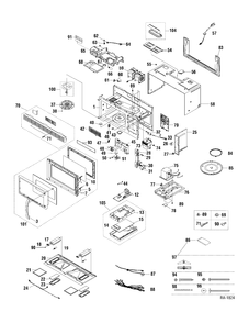 Part Location Diagram of WG02A01615 GE BRACKET