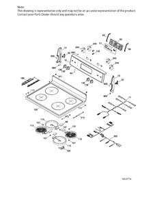 Part Location Diagram of WS01F06232 GE INSULATION DOOR