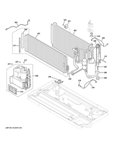 Sealed System Diagram and Parts List for AZ65H15DBMW6  General Electric Air Conditioner
