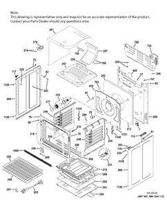 BODY PARTS Diagram and Parts List for PCGB911DEJ3WW  General Electric Range