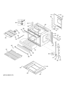 BODY PARTS Diagram and Parts List for JCK3000SF5SS  General Electric Range