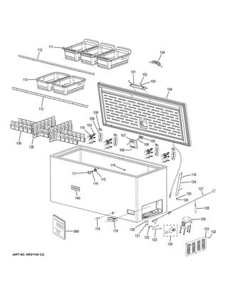 Part Location Diagram of 31-51956 GE Pm Mini Manual