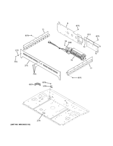 Center Spacer Diagram and Parts List for ZTDX1FPSN1SS  General Electric Range