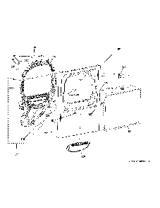 Front Panel And Door Diagram and Parts List for VTD52EASR0WB  General Electric Dryer