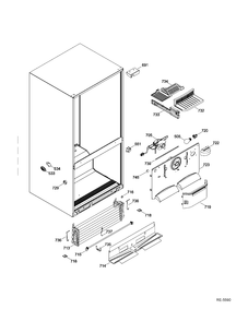 FZ FUNCTIONAL PARTS Diagram and Parts List for GNR22DGEAFWW  General Electric Refrigerator
