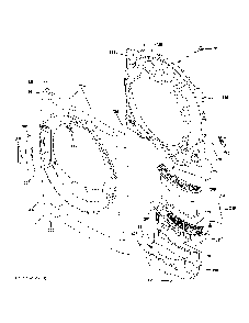 Front Panel Diagram and Parts List for GFD55ESPR1RS  General Electric Washer