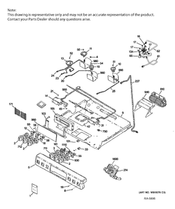 GAS & BURNER PARTS Diagram and Parts List for CC2S985SET6SS  General Electric Range