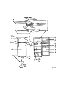 Part Location Diagram of 90028-002 GE NO LONGER AVAILABLE