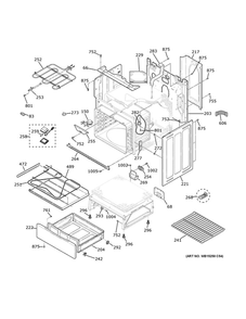 Body Parts Diagram and Parts List for JB735FP3DS  General Electric Range