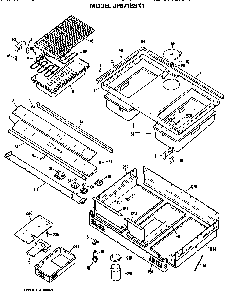 Section 3 Diagram and Parts List for JP671B9N1  General Electric Range