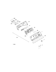CONTROL SYSTEM Diagram and Parts List for GTMS855GD0MC  General Electric Dryer