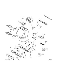 RANGE HOOD Diagram and Parts List for ZV48TSF2SS  General Electric Range Hood