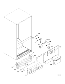 FZ SECTION Diagram and Parts List for GBRC0GAXERBB  General Electric Refrigerator