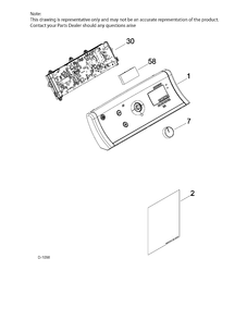 CONTROL SYSTEM Diagram and Parts List for GTD86GSMJ0MC  General Electric Dryer