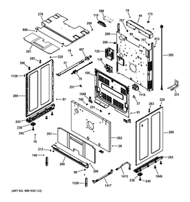 Body Parts Diagram and Parts List for PGS950EEF1ES  General Electric Range