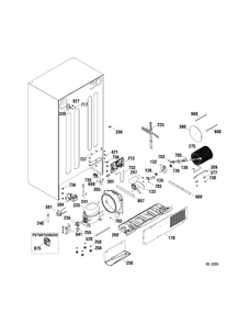 SYSTEM PARTS Diagram and Parts List for PSTW6YGXAGSS  General Electric Refrigerator