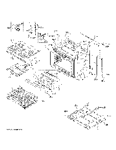 Lower Oven Diagram and Parts List for PTD9000BN2TS  General Electric Wall Oven