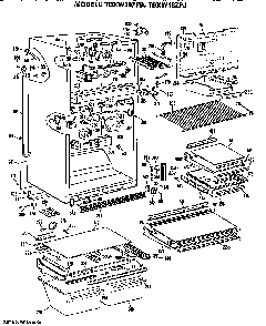 Part Location Diagram of WR22X457 GE DOOR D/UTIL.