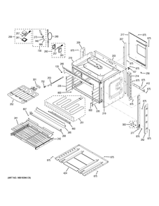 BODY PARTS Diagram and Parts List for PK7800EK3ES  General Electric Wall Oven