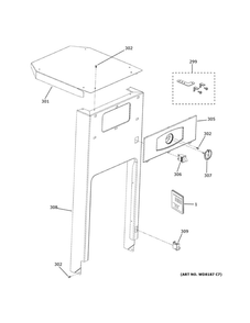 Cabinet And Control Parts 1 Diagram and Parts List for UCG1520N0SS  General Electric Trash Compactor