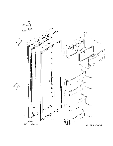 Fresh Food Door Diagram and Parts List for ZISS420NNKSS  General Electric Refrigerator