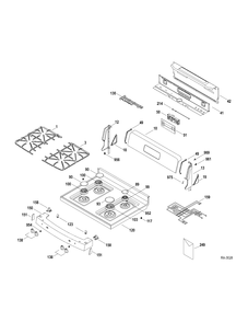 CONTROLS Diagram and Parts List for 147213  General Electric Range