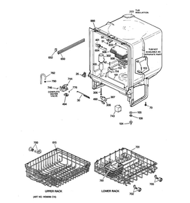 Part Location Diagram of WD30X10028 GE DISCONTINUED